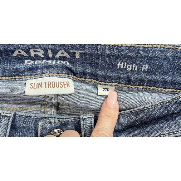 Ariat Women's Blue Flare & Wide Leg Jeans - Picture 10 of 15